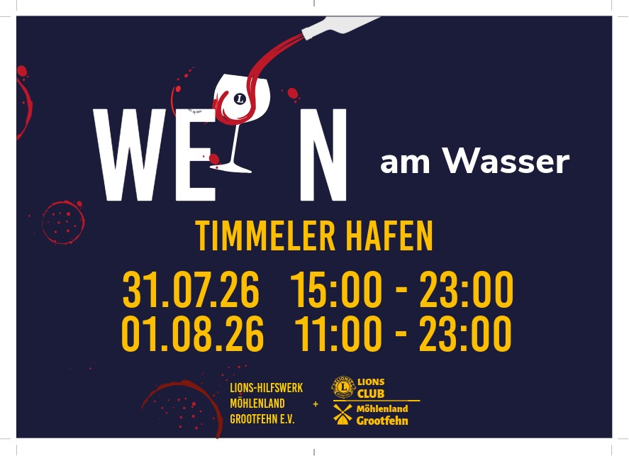 Weinfest Wein am Wasser in 26629 Großefehn-Timmel
