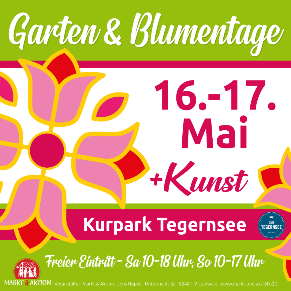 Garten & Blumentage in 83684 Tegernsee